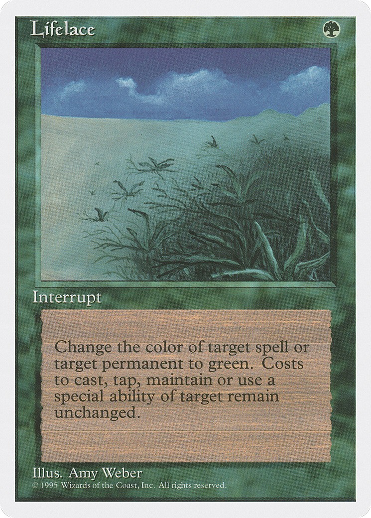 Lifelace (4ED-258) [Fourth Edition] MTG Single Wizards of the Coast