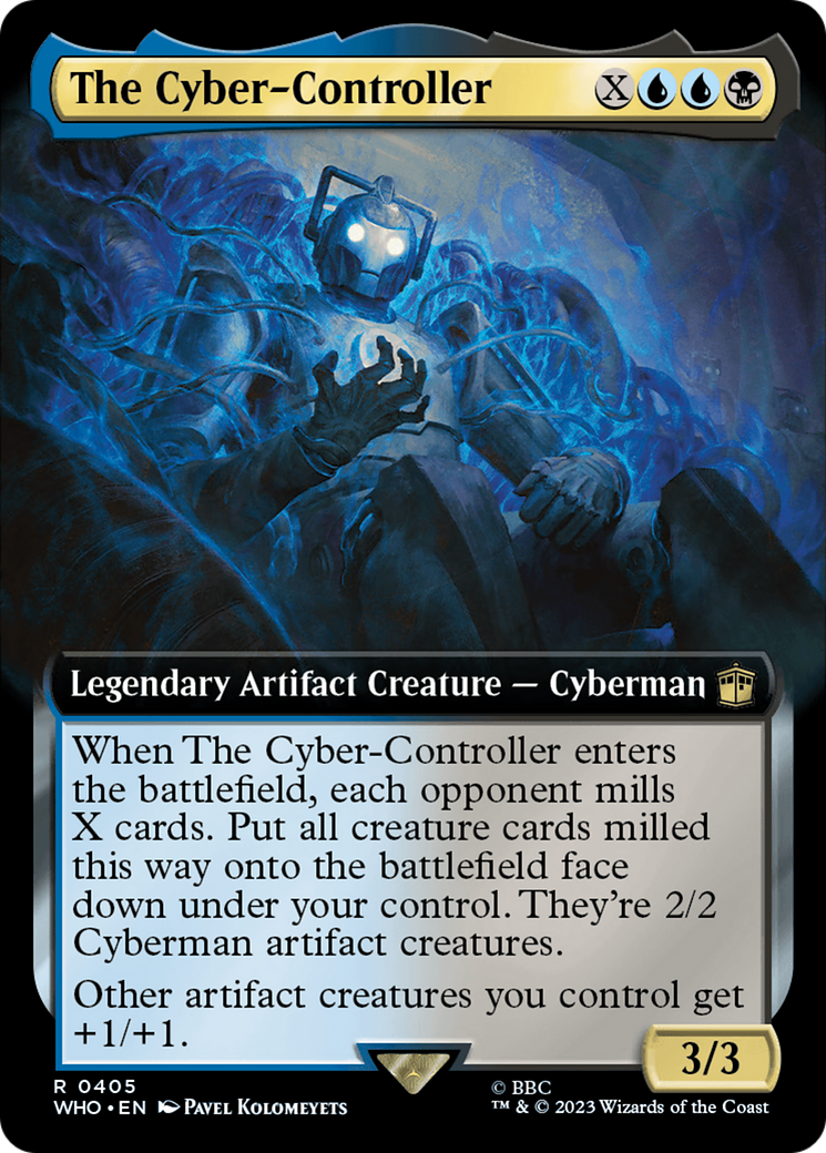 The Cyber-Controller (WHO-405) [Doctor Who] (Extended Art) Foil MTG Single Wizards of the Coast