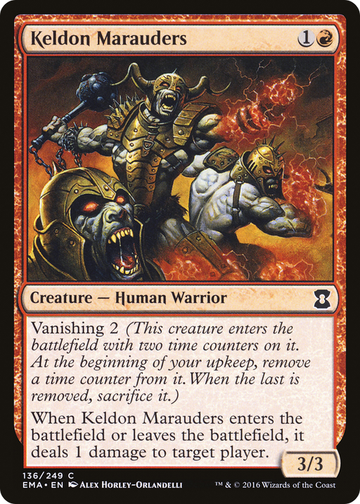 Keldon Marauders (EMA-136) [Eternal Masters] MTG Single Wizards of the Coast