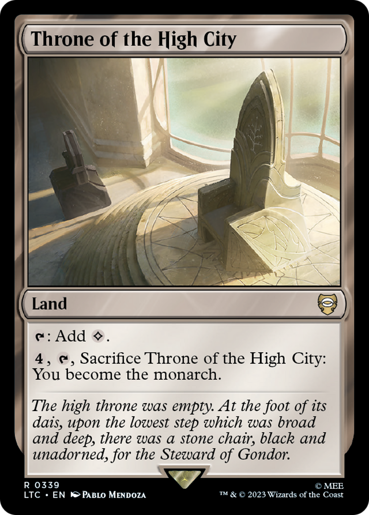 Throne of the High City (LTC-339) [Tales of Middle-earth Commander] MTG Single Wizards of the Coast