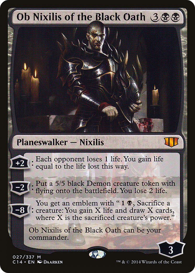 Ob Nixilis of the Black Oath (C14-027) [Commander 2014] MTG Single Wizards of the Coast