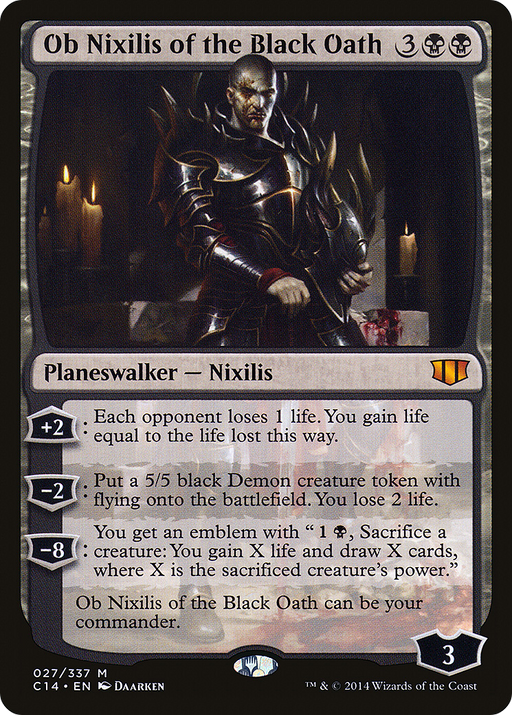 Ob Nixilis of the Black Oath (C14-027) [Commander 2014] MTG Single Wizards of the Coast