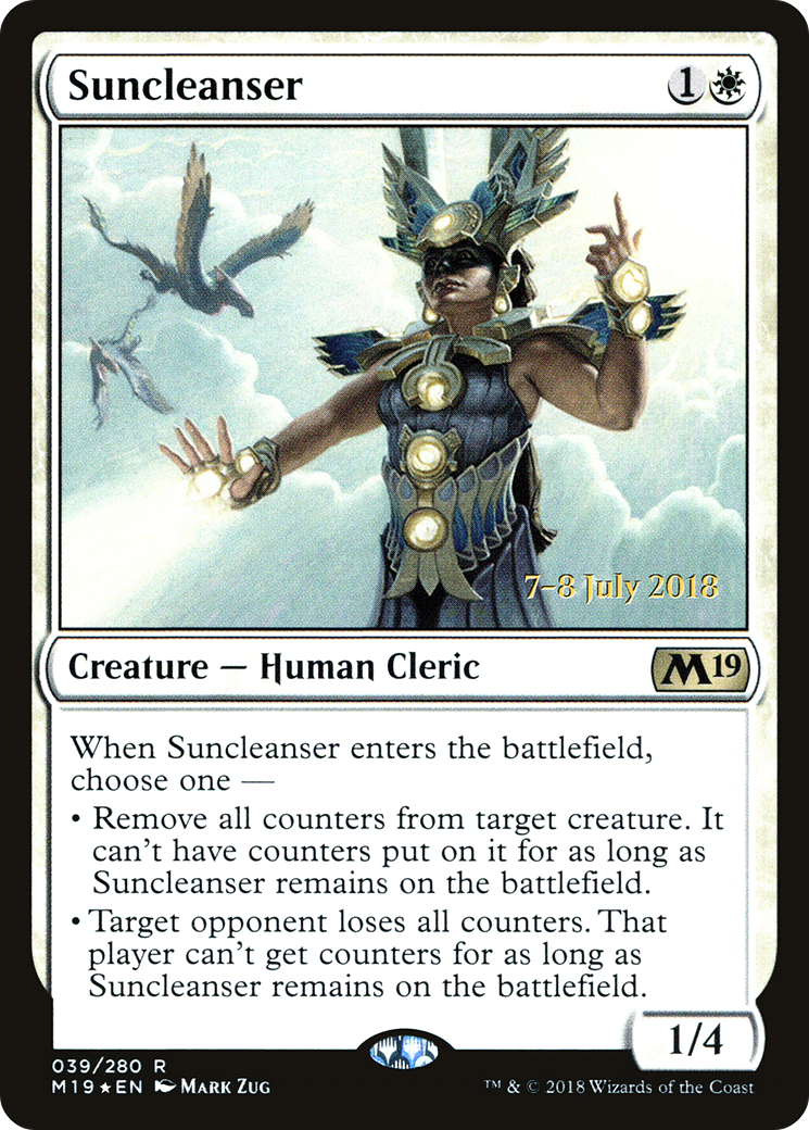 Suncleanser (PRE-039) [Core Set 2019 Promos] Foil MTG Single Wizards of the Coast