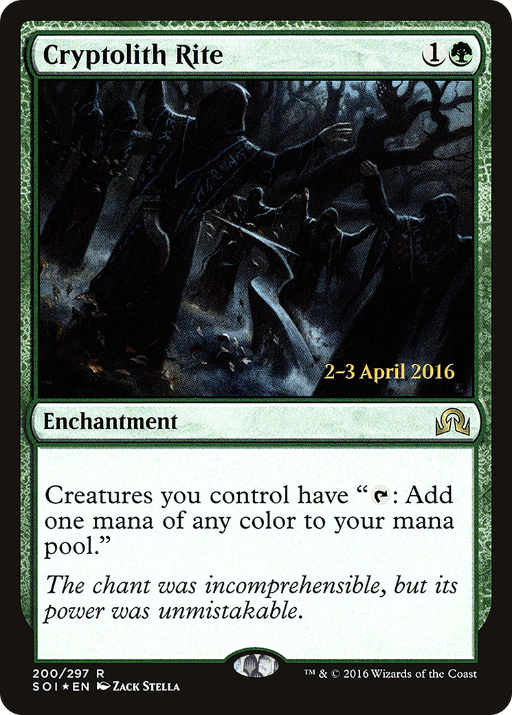 Cryptolith Rite (PRE-200) [Shadows over Innistrad Promos] Foil MTG Single Wizards of the Coast
