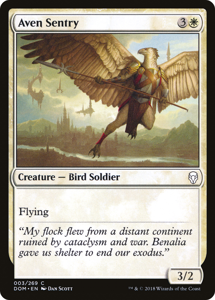Aven Sentry (DOM-003) [Dominaria] MTG Single Wizards of the Coast