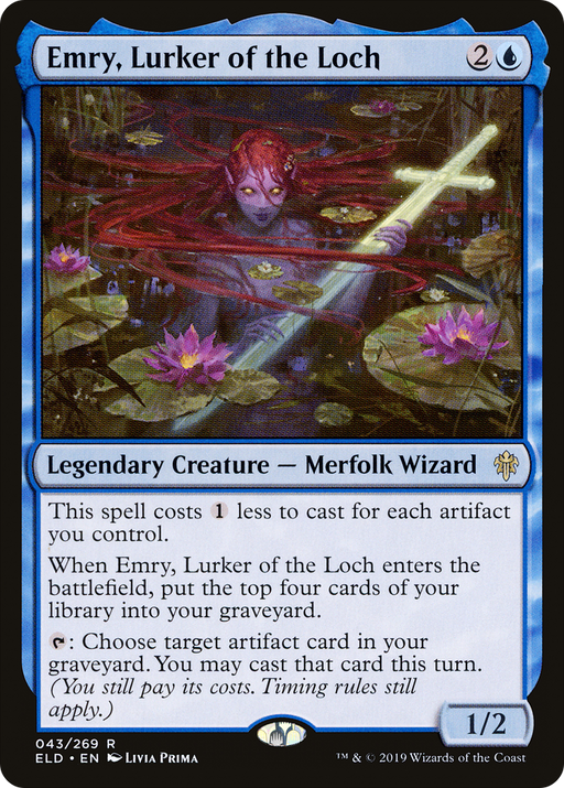 Emry, Lurker of the Loch (ELD-043) [Throne of Eldraine] MTG Single Wizards of the Coast
