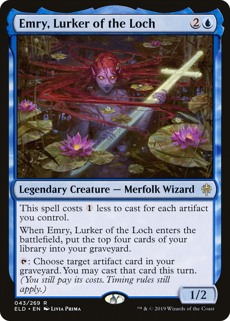Emry, Lurker of the Loch (ELD-043) [Throne of Eldraine] Foil MTG Single Wizards of the Coast