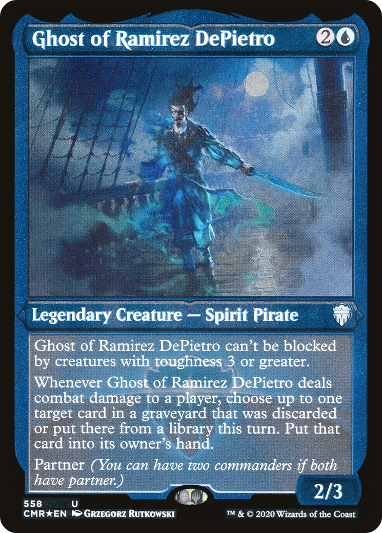 Ghost of Ramirez DePietro (CMR-558) [Commander Legends] Etched Foil MTG Single Wizards of the Coast