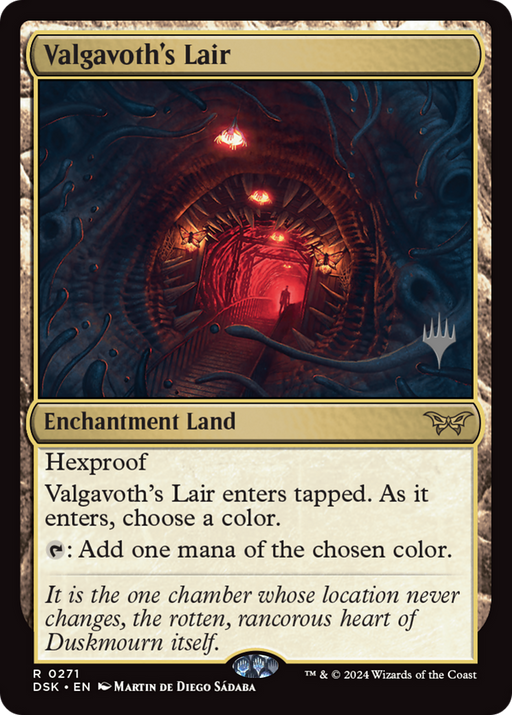Valgavoth's Lair (PPDSK-271) [Duskmourn: House of Horror Promos] Foil MTG Single Wizards of the Coast
