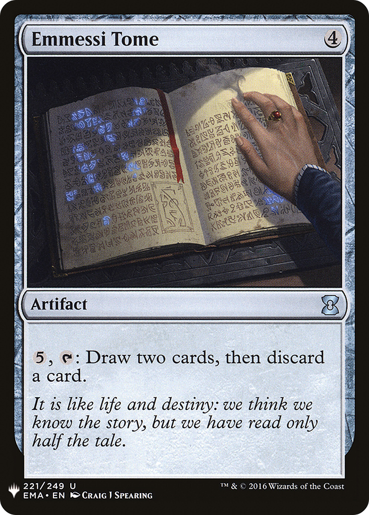 Emmessi Tome (LIST-221) [Mystery Booster] The List MTG Single Wizards of the Coast