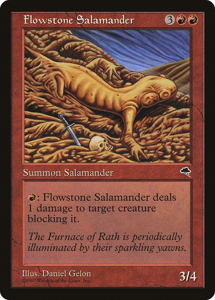 Flowstone Salamander (TMP-175) [Tempest] MTG Single Wizards of the Coast