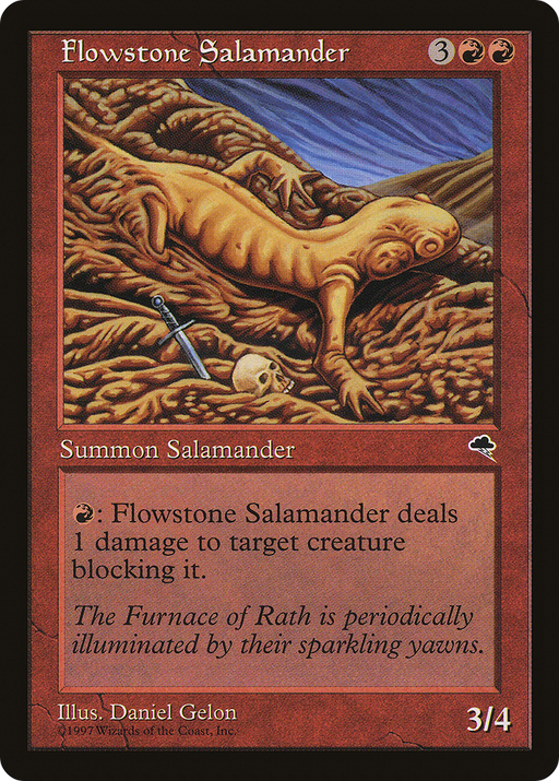 Flowstone Salamander (TMP-175) [Tempest] MTG Single Wizards of the Coast