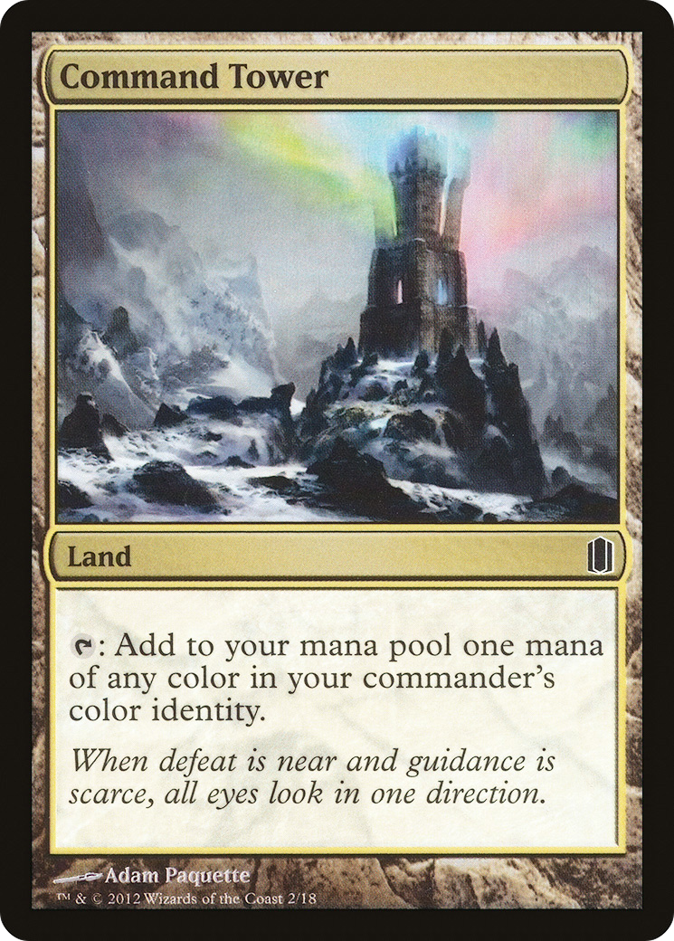 Command Tower (CM1-002) [Misc] Commander's Arsenal Foil MTG Single Wizards of the Coast