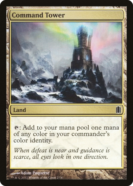 Command Tower (CM1-002) [Misc] Commander's Arsenal Foil MTG Single Wizards of the Coast