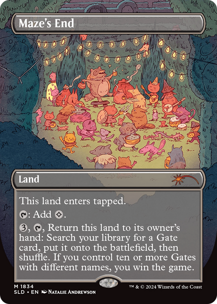 Maze's End (SLD-1834) [Secret Lair] Drop (Borderless) Foil MTG Single Wizards of the Coast