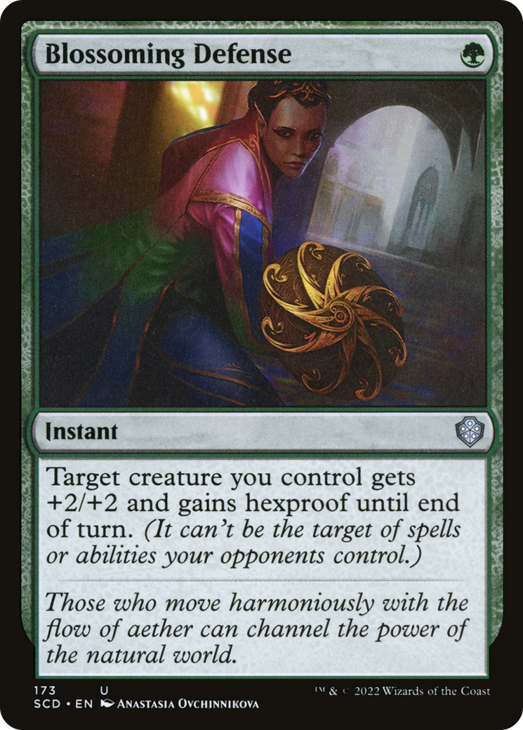 Blossoming Defense (SCD-173) [Starter Commander Decks] MTG Single Wizards of the Coast