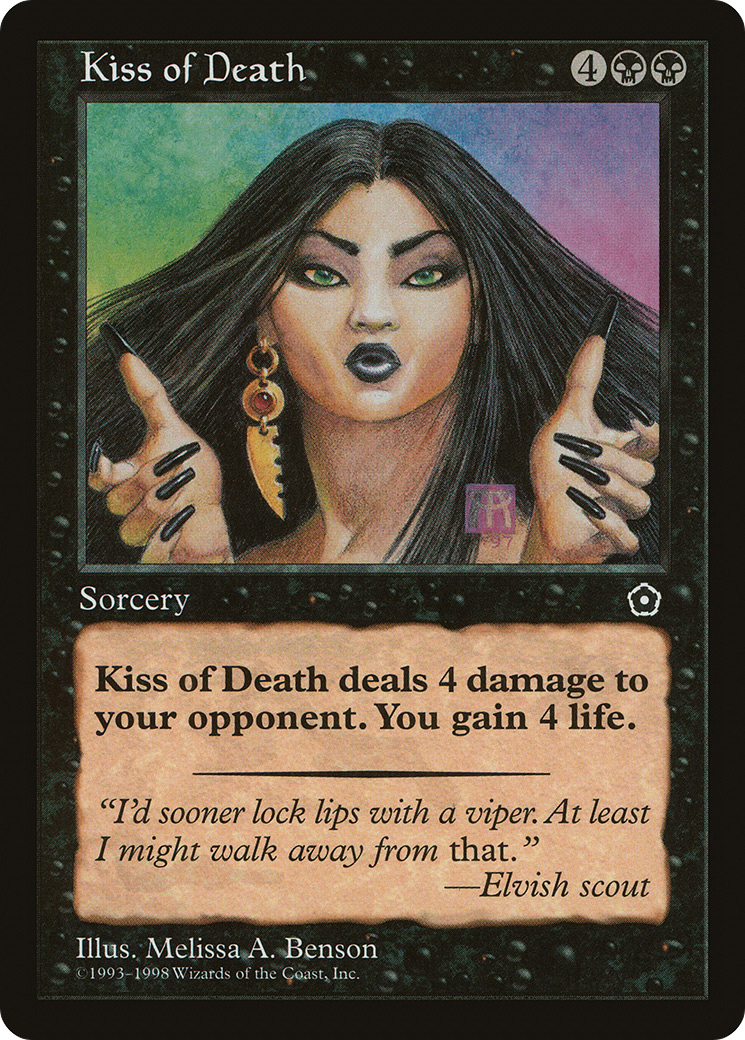 Kiss of Death (P02-076) [Misc] Portal Second Age MTG Single Wizards of the Coast