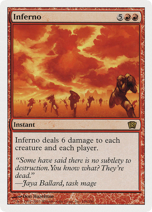 Inferno (8ED-196) [8th Edition] MTG Single Wizards of the Coast