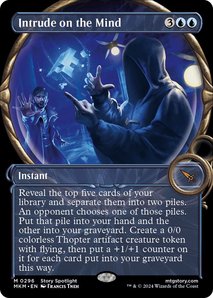 Intrude on the Mind (MKM-296) [Murders at Karlov Manor] (Showcase) Foil MTG Single Murders at Karlov Manor