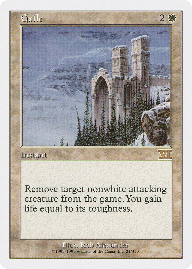 Exile (6ED-021) [Classic Sixth Edition] MTG Single Wizards of the Coast