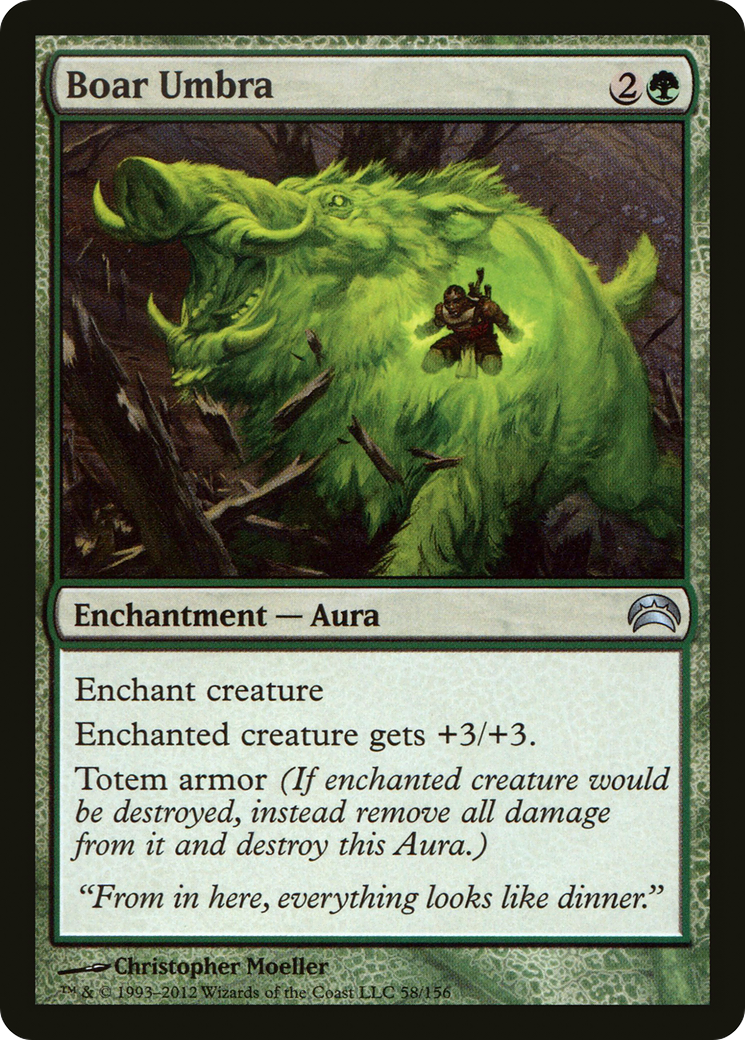 Boar Umbra (PC2-058) [Misc] Planechase 2012 Foil MTG Single Wizards of the Coast