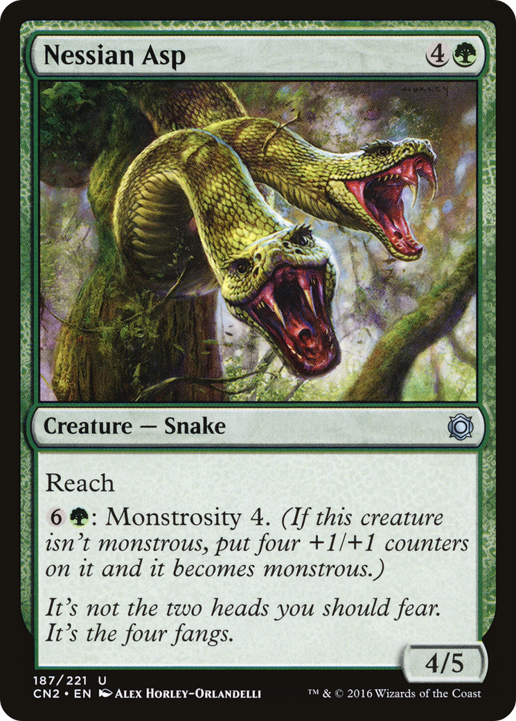 Nessian Asp (CN2-187) [Conspiracy: Take the Crown] Foil MTG Single Wizards of the Coast