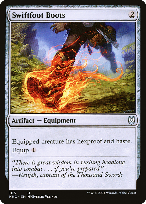 Swiftfoot Boots (KHC-105) [Kaldheim Commander] MTG Single Wizards of the Coast