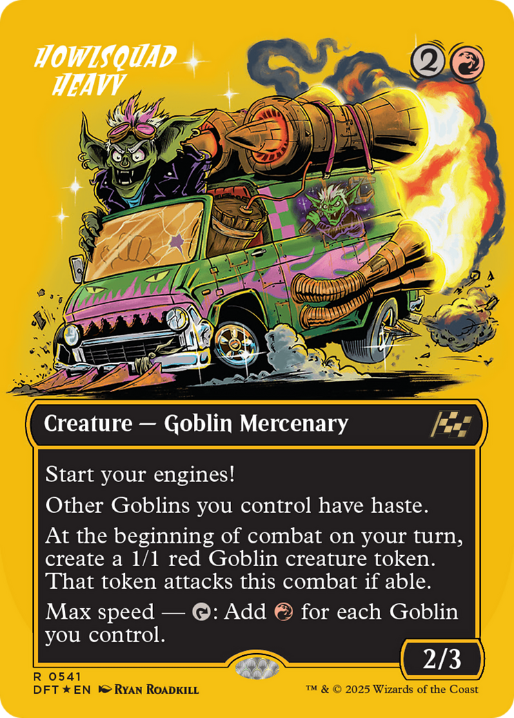 Howlsquad Heavy (First-Place Foil) (DFT-541) [Aetherdrift] (Borderless) Foil MTG Single Wizards of the Coast