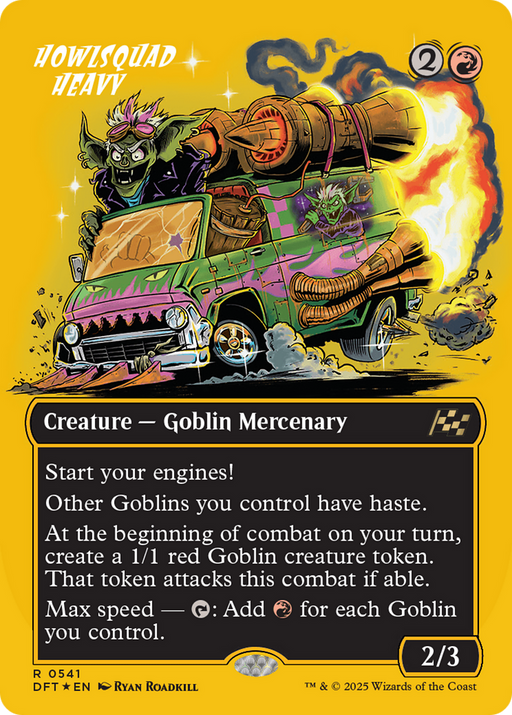 Howlsquad Heavy (First-Place Foil) (DFT-541) [Aetherdrift] (Borderless) Foil MTG Single Wizards of the Coast
