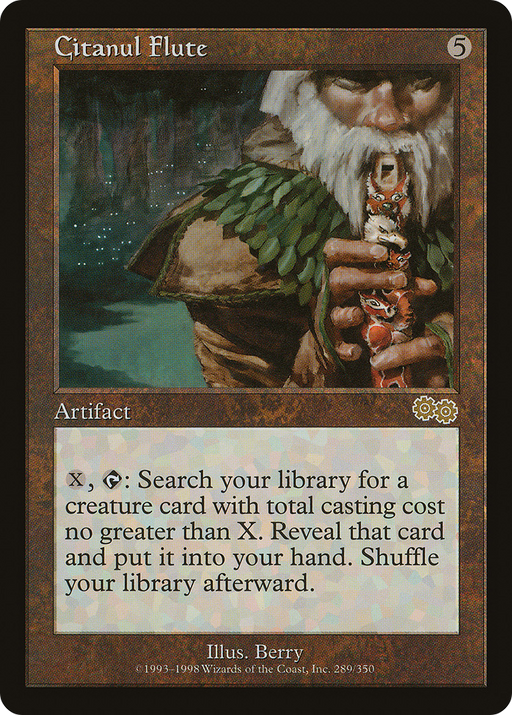 Citanul Flute (USG-289) [Urza's Saga] MTG Single Wizards of the Coast