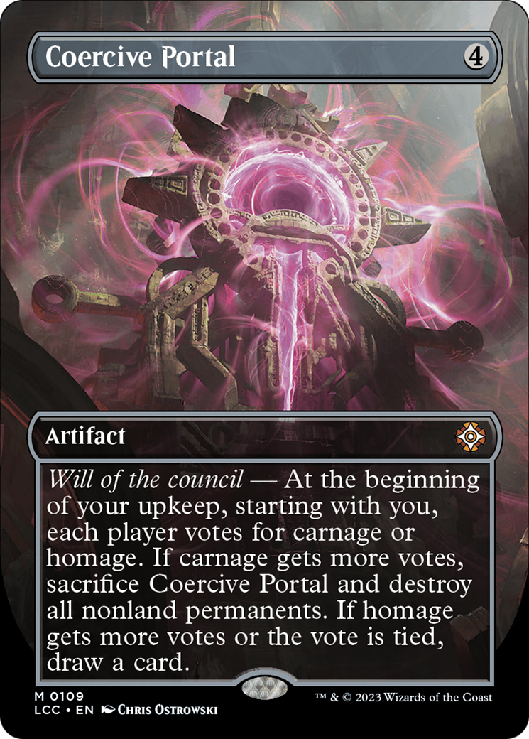 Coercive Portal (LCC-109) [The Lost Caverns of Ixalan Commander] (Borderless) MTG Single Wizards of the Coast