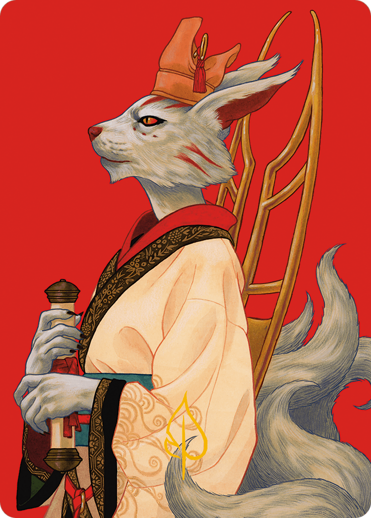 Pearl-Ear, Imperial Advisor Art Card (Gold-Stamped Signature) [Art Series] Modern Horizons 3 MTG Single Magic: The Gathering