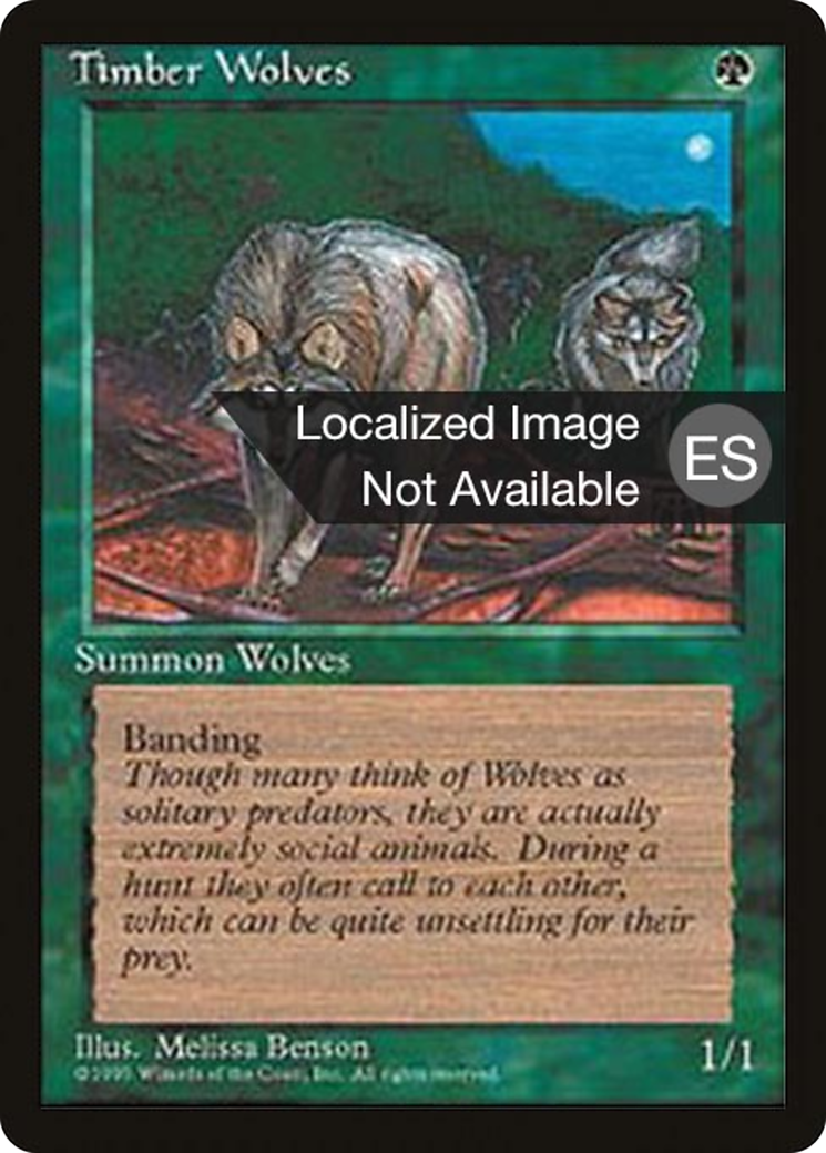 Timber Wolves (4BB-275) [Fourth Edition Foreign Black Border] MTG Single Wizards of the Coast