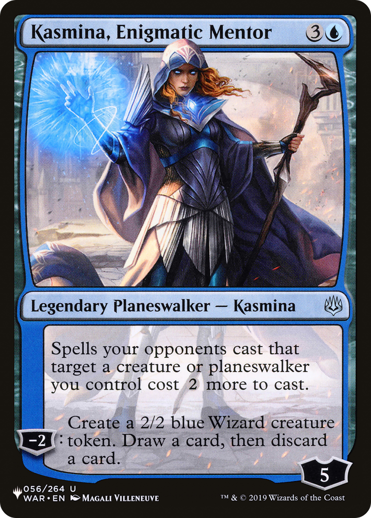 Kasmina, Enigmatic Mentor (LIST-WAR-56) [Mystery Booster] The List MTG Single Wizards of the Coast