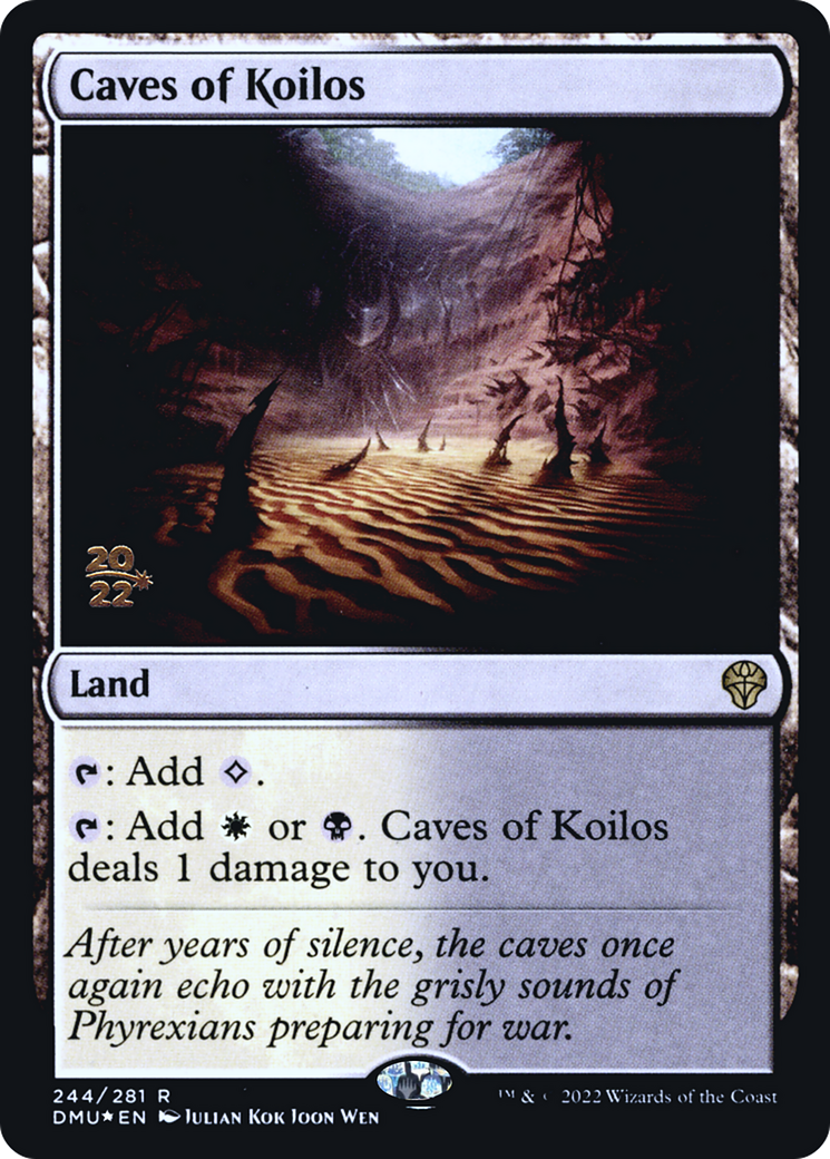 Caves of Koilos (PRE-244) [Dominaria United Promos] Foil MTG Single Wizards of the Coast