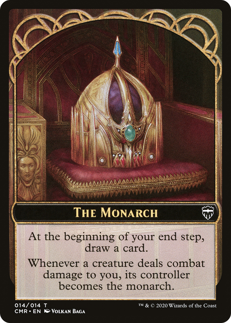 The Monarch Token (CMR-014) [Tokens] Commander Legends Tokens MTG Single Wizards of the Coast