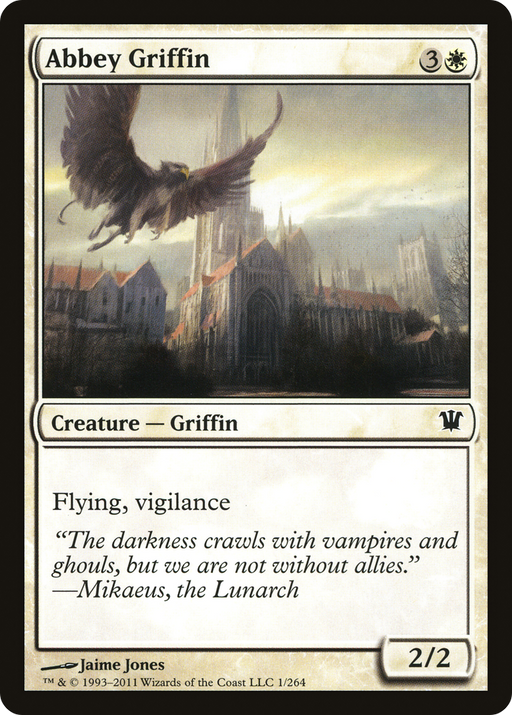 Abbey Griffin (ISD-001) [Innistrad] Foil MTG Single Wizards of the Coast