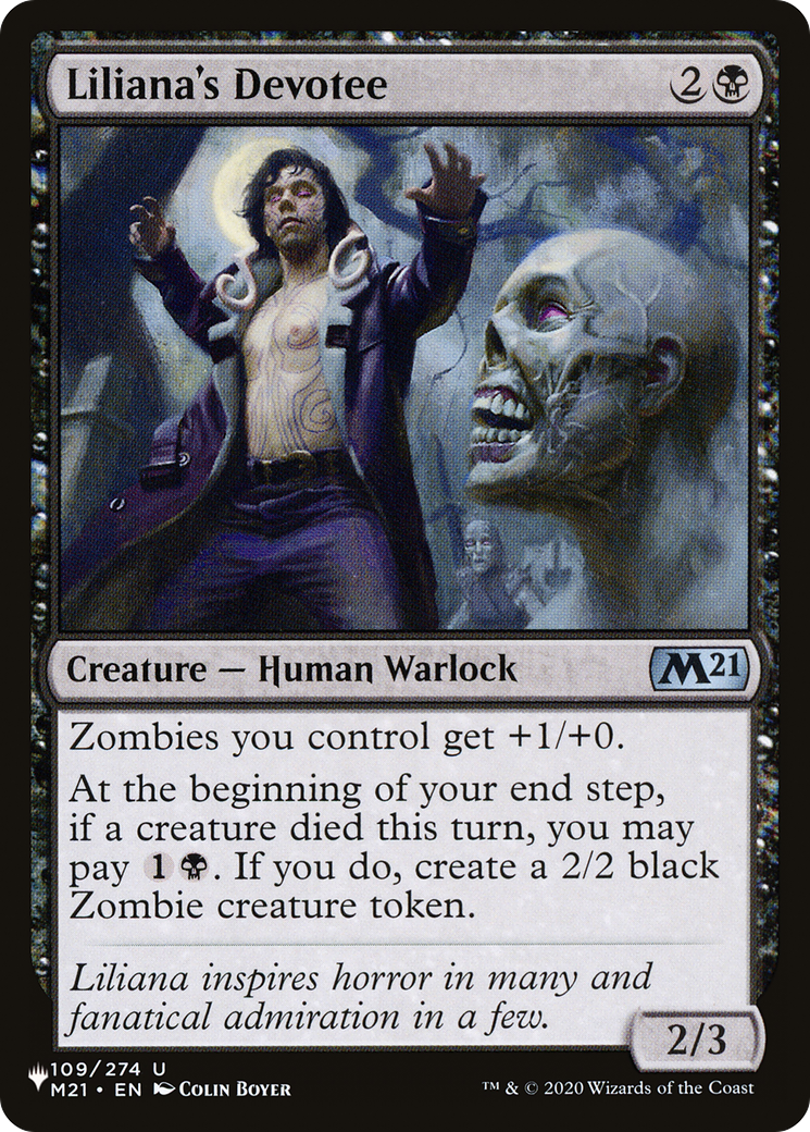 Liliana's Devotee (LIST-M21-109) [Mystery Booster] The List MTG Single Wizards of the Coast