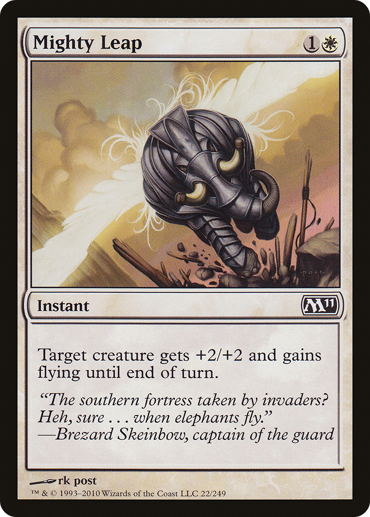 Mighty Leap (M11-022) [Magic 2011] Foil MTG Single Wizards of the Coast