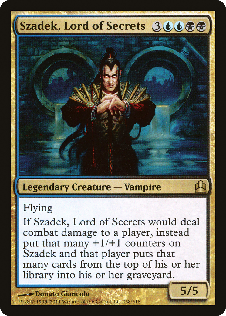 Szadek, Lord of Secrets (CMD-228) [Commander 2011] MTG Single Wizards of the Coast