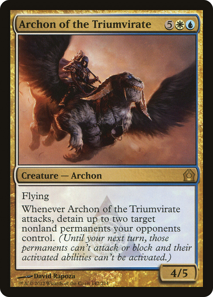 Archon of the Triumvirate (RTR-142) [Return to Ravnica] MTG Single Wizards of the Coast