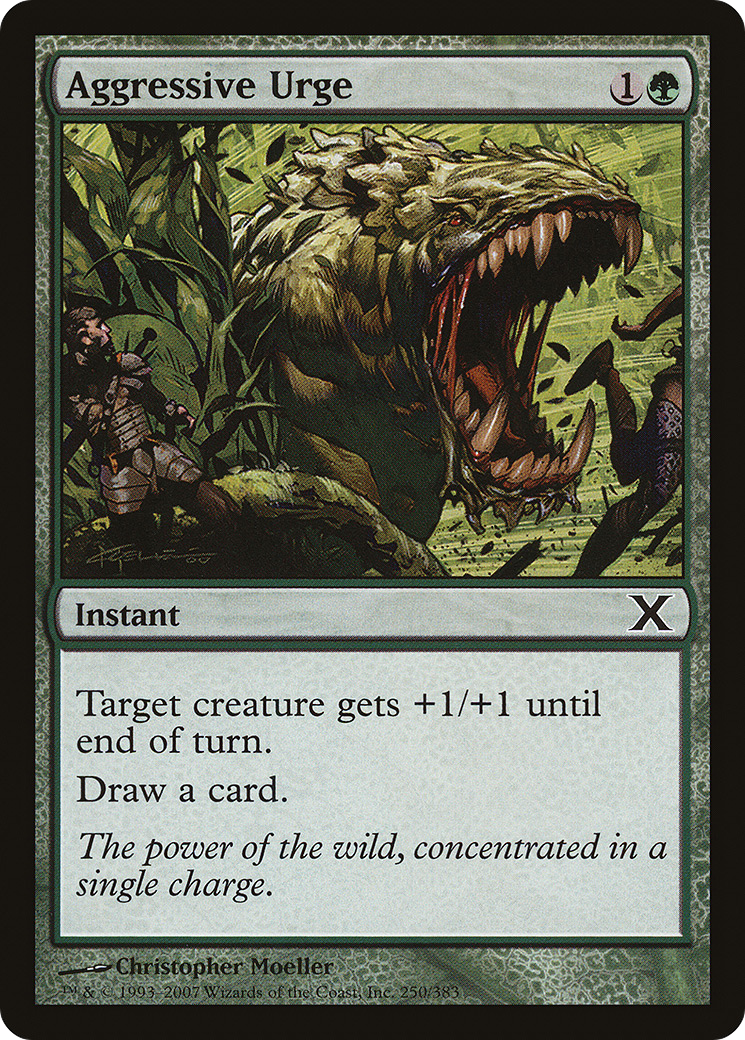 Aggressive Urge (10E-250) [Tenth Edition] Foil MTG Single Wizards of the Coast