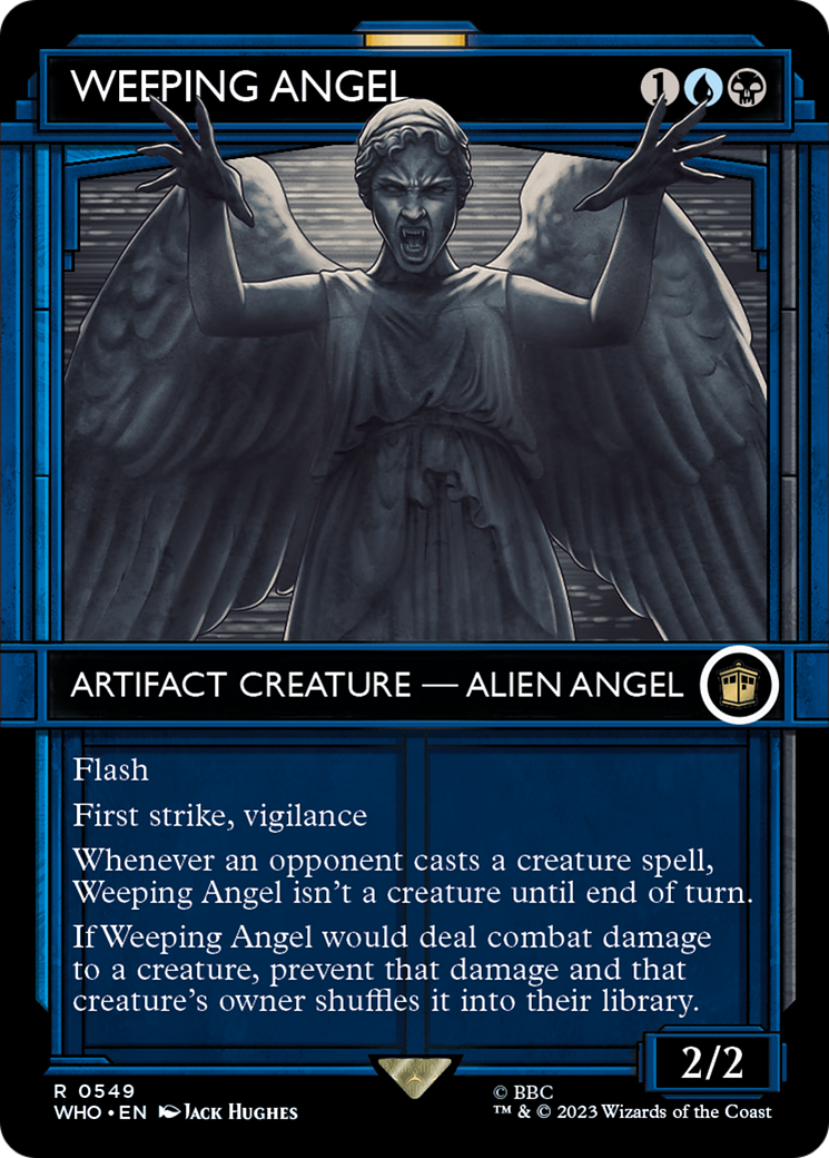 Weeping Angel (WHO-549) [Doctor Who] (Showcase) (Borderless) MTG Single Wizards of the Coast