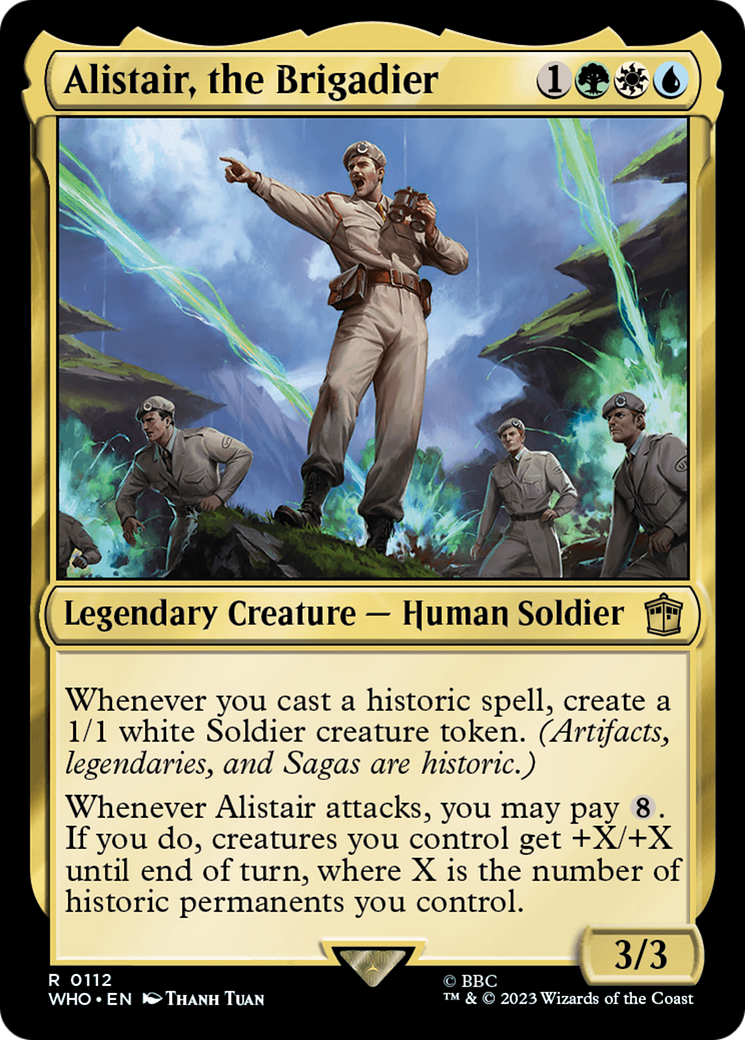 Alistair, the Brigadier (WHO-112) [Doctor Who] MTG Single Wizards of the Coast