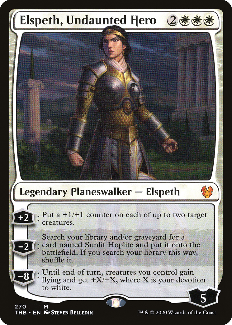 Elspeth, Undaunted Hero (THB-270) [Theros Beyond Death] MTG Single Wizards of the Coast