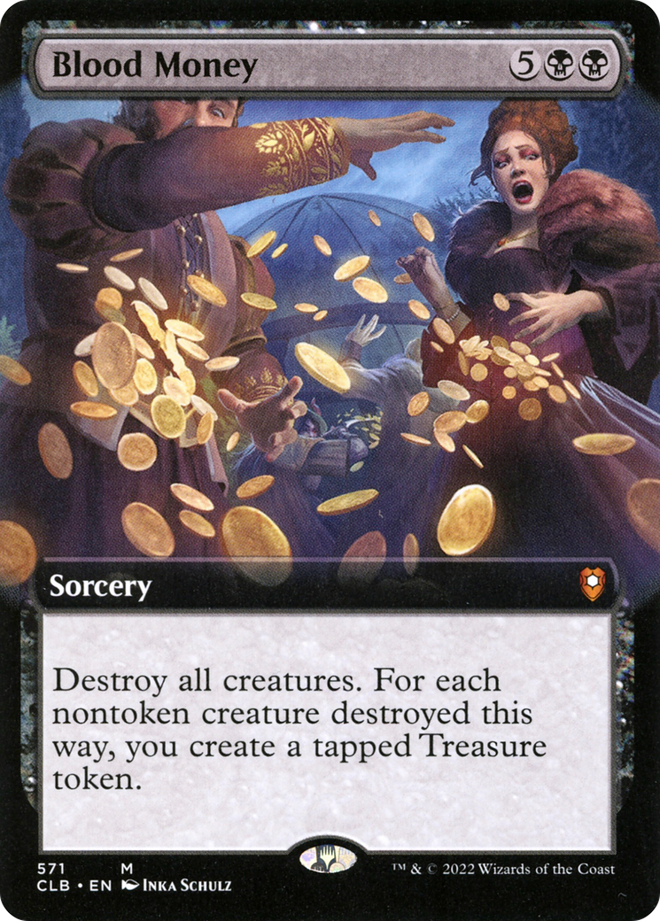 Blood Money (CLB-571) [Commander Legends: Battle for Baldur's Gate] (Extended Art) MTG Single Wizards of the Coast