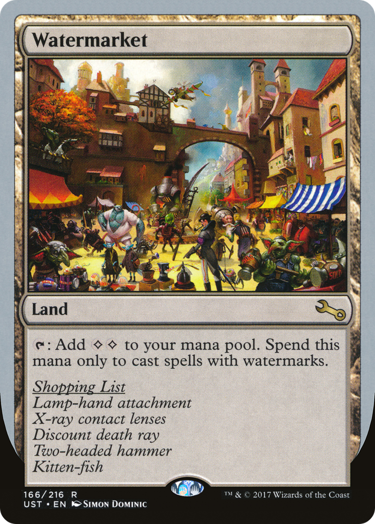 Watermarket (UST-166) [Unstable] MTG Single Wizards of the Coast