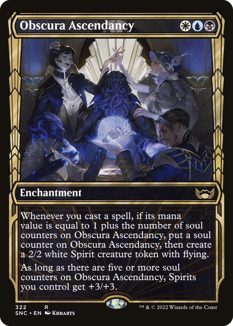 Obscura Ascendancy (SNC-322) [Streets of New Capenna] (Showcase) MTG Single Wizards of the Coast