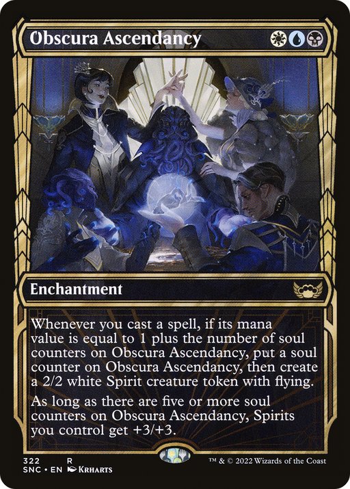 Obscura Ascendancy (SNC-322) [Streets of New Capenna] (Showcase) MTG Single Wizards of the Coast