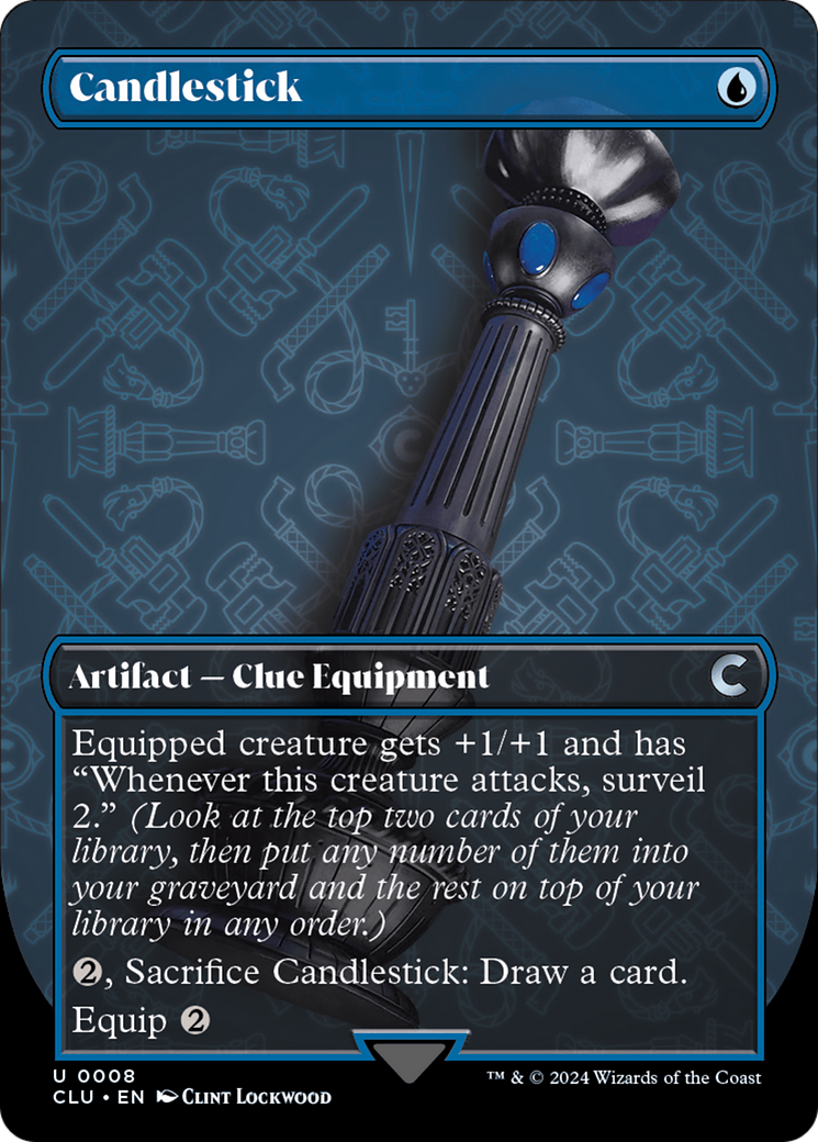 Candlestick (CLU-008) [Ravnica: Clue Edition] (Borderless) MTG Single Wizards of the Coast